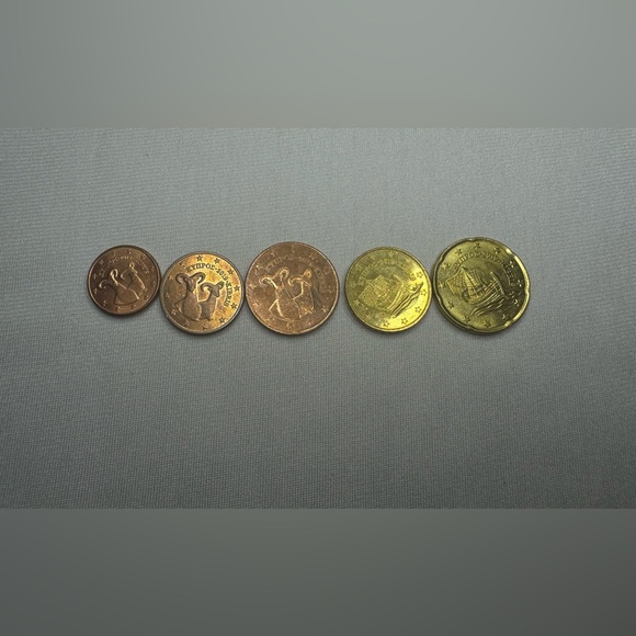Cyprus 5 Coins Set 2019 - Picture 2 of 2